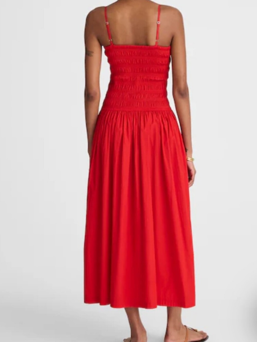 Madewell Smocked Maxi Dress Size Large NWT - Picture 2 of 10